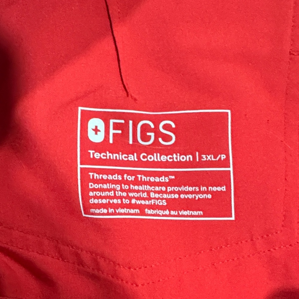 Figs Vibrant Red Technical Collection Joggers